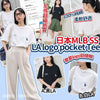 限定MLB SS NY LA logo Pocket Tee