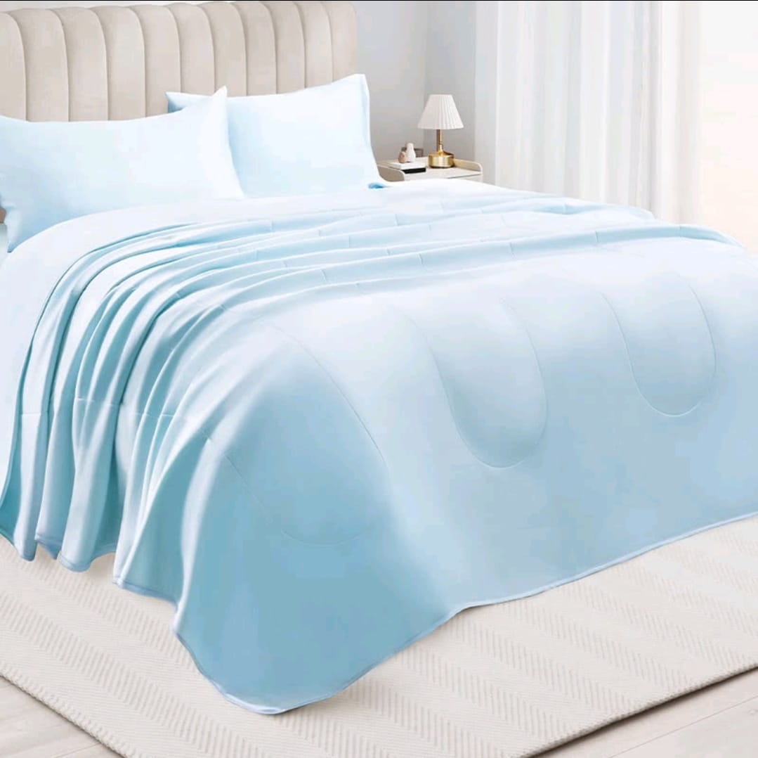 💥Sam's CLUB 山姆代購💥機洗涼感薄被 藍色 220CM*240CM 適合1.8m 床