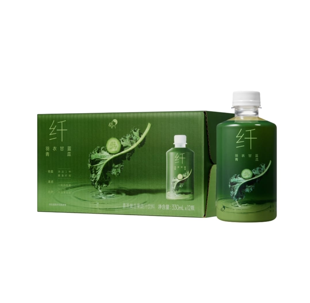 💥Sam's CLUB 山姆代購💥喜茶-羽衣甘藍青瓜複合果蔬汁 330ml x 12樽