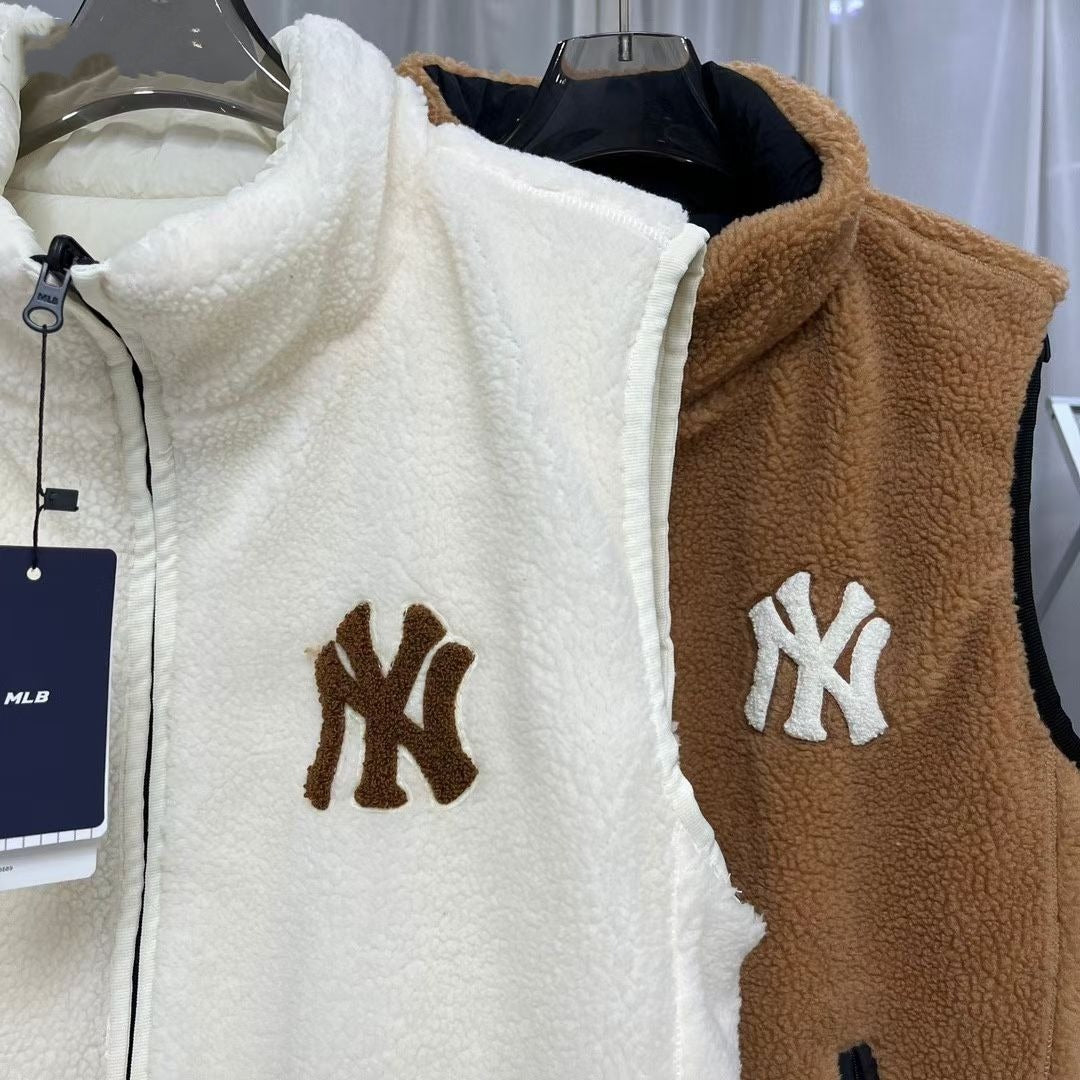 💥現金價💥MLB 雙面穿羊羔毛棉背心-🚚 付款後約4星期送到
