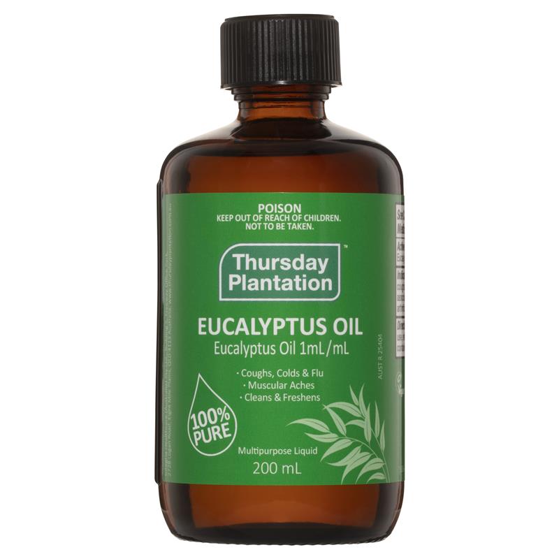 💥現金價 💥THURSDAY PLANTATION 100% 純尤加利精油 EUCALYPTUS 200ML💥此優惠價屬折實價💥