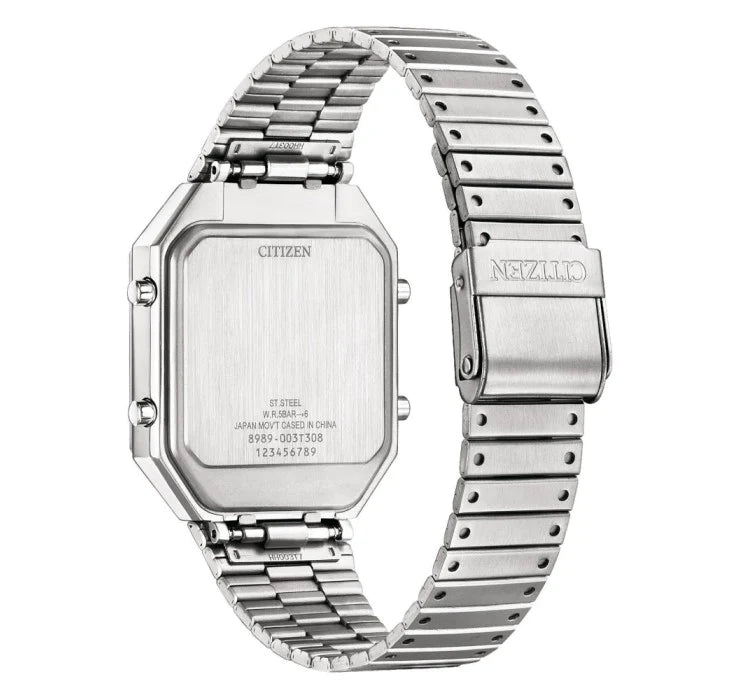 BEAMS x CITIZEN 別注Handwritten ANA-DEGI TEMP WATCH 銀色– 澳紐記