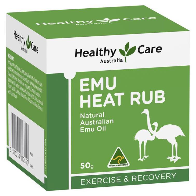 💥現金價 💥🎉6週年激抵大放送👑Healthy Care - EMU HEAT RUB 鴯鶓油萬用膏 50g -現貨售完後 2-3個星期左右到貨💥此優惠價屬折實價💥