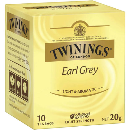 💥現金價💥Twinings Earl Grey Tea Bags 伯爵茶包 1盒10小包 - 現貨售完後12月底左右到貨