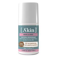 Akin Rose & Mint Deodorant Roll On 玫瑰薄荷止汗滾珠 65ml