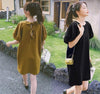 公主風 後綁結澎袖小洋裝8573