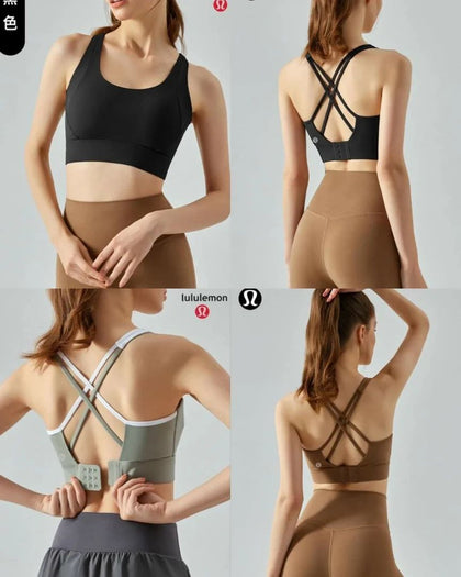 Lululemon丨 女士拼色瑜伽運動背心內衣  到貨時間：8月上旬