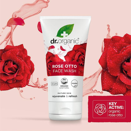 🌺現金價🌷 英國 Dr. Organic 有機博士 Rose Otto Creamy Face Wash 玫瑰洗面奶150ml