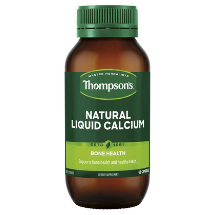 💥現金價💥 Thompson's - Natural Liquid Calcium New Formula 天然液體鈣60粒 - 9月底左右到貨