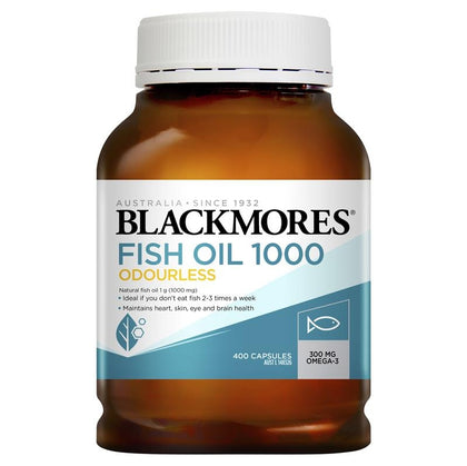💥現金價💥🌺夏日の感謝祭2024🌷 Blackmores - Odourless Fish Oil 1000mg 無腥味魚油 400粒