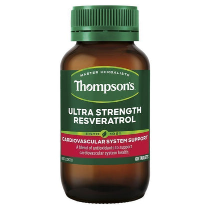 💥現金價💥 👑期間限定👑Thompsons Ultra Strength Resveratrol 加強版白藜蘆醇60粒