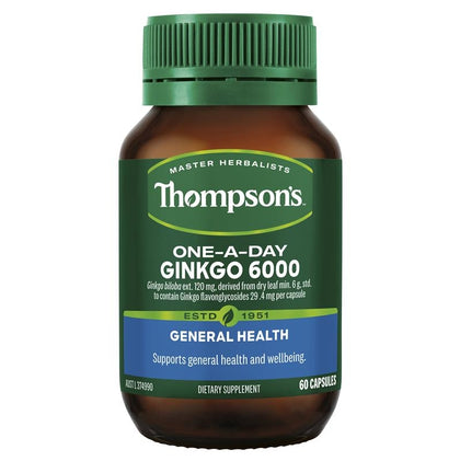 💥現金價💥 Thompson's One-A-Day Ginkgo 6000mg 60 Capsules