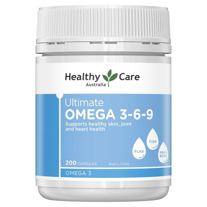 Healthy Care - Ultimate Omega 3-6-9 200 Capsules - 現貨售完後12月底左右到貨