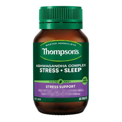 💥現金價 💥👑10月精選出位價👑Thompson's Ashwagandha Complex Stress + Sleep 醉茄減壓助眠片 60粒 - 現貨售完後 2-3個星期左右到貨💥此優惠價屬折實價💥