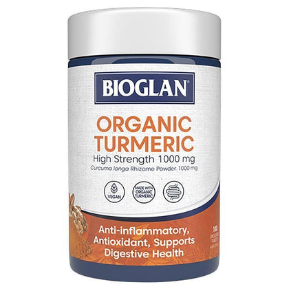 澳洲Bioglan有機薑黃片1000mg  Organic Turmeric Superfoods 100粒裝