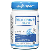 Life Space Triple Strength Probiotic 30 Capsules    30粒裝