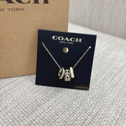 💥現金價💥🔥Coach黑色三環頸鏈極速搶購 🚚 付款後約6星期到貨