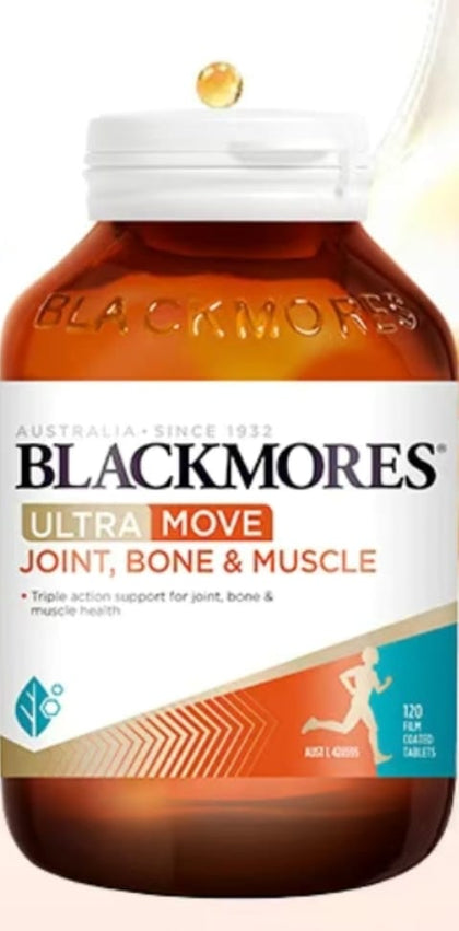 💥現金價💥Blackmores Ultra Move Joint, Bone & Muscle 120粒💥產品日期 26年6月💥 - 現貨售完後4個星期左右到貨
