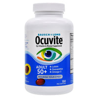💥現金價💥博士倫 - BAUSCH + LOMB Ocuvite 護眼維他命和礦物質補充劑 50歲+150粒(迷你軟凝膠) - 付款後三個星期左右到貨