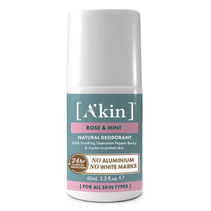 Akin Rose & Mint Deodorant Roll On 玫瑰薄荷止汗滾珠 65ml