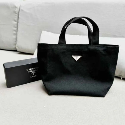 💥現金價💥🌟PRADA HOMME 黑色帆布手挽袋（連盒）🌟-付款後約4星期左右到貨