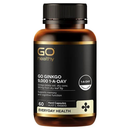 💥現金價💥GO Healthy -GO GINKGO 9000 1-A-DAY 銀杏9000補腦片 60粒 - 現貨售完後12月初左右到貨