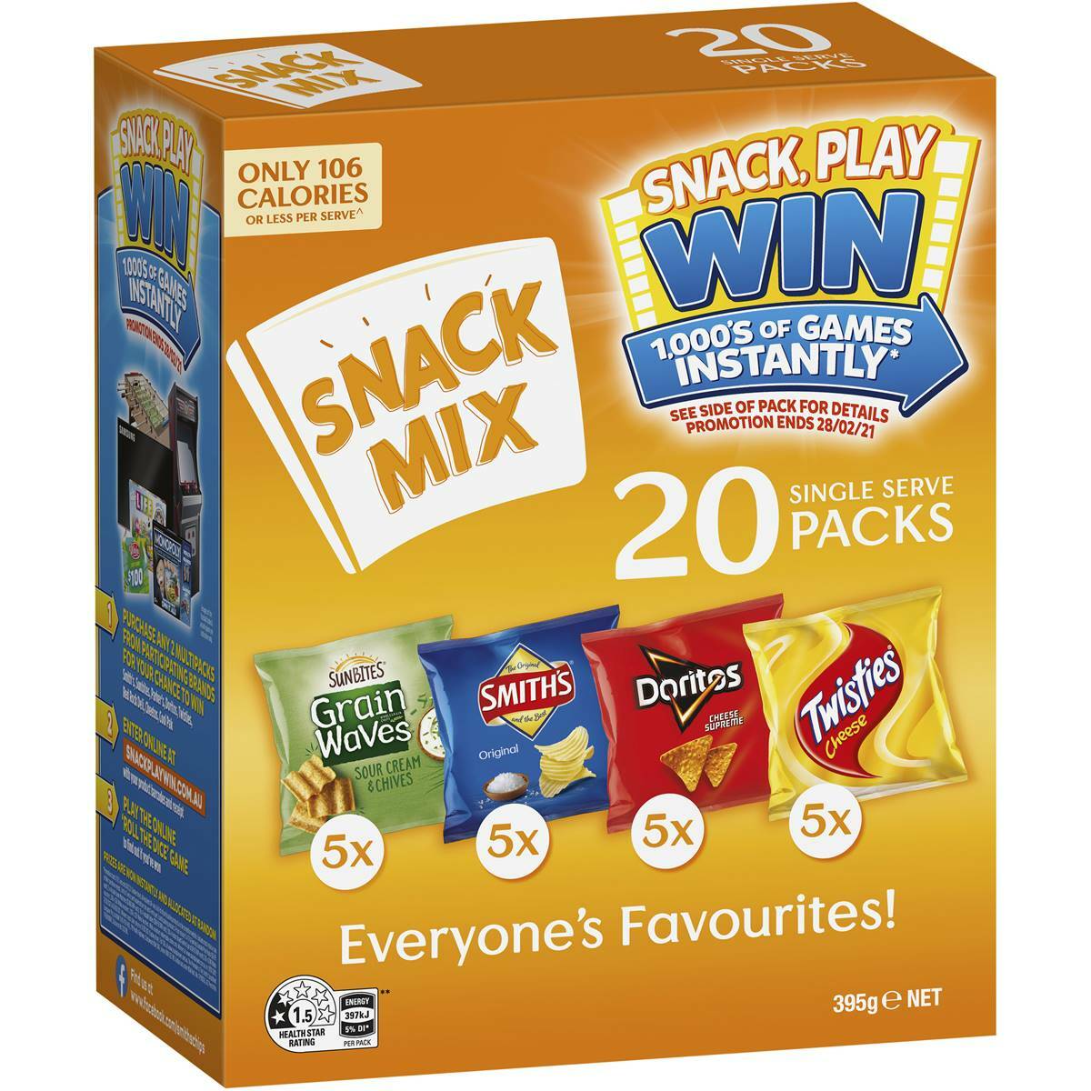 Smith's Snack Mix - 20 小包薯片