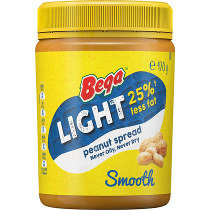 Bega Light Peanut Butter Smooth 淡味花生醬柔滑 470g