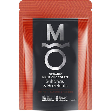 Murray River Organics - Mylk Chocolate Hazelnut & Sultanas 110g