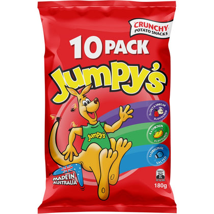 Jumpy's - Variety Multi Pack Chips 袋鼠薯片 10獨立小包 - 現貨售完後12月底左右到貨