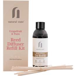 Natural State Reed Diffuser Refill Kit Grapefruit & Yuzu 100ml