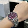 SEIKO 精工 Lukia SRW863P1 獨特紫色錶面女性腕錶 SRW863P1