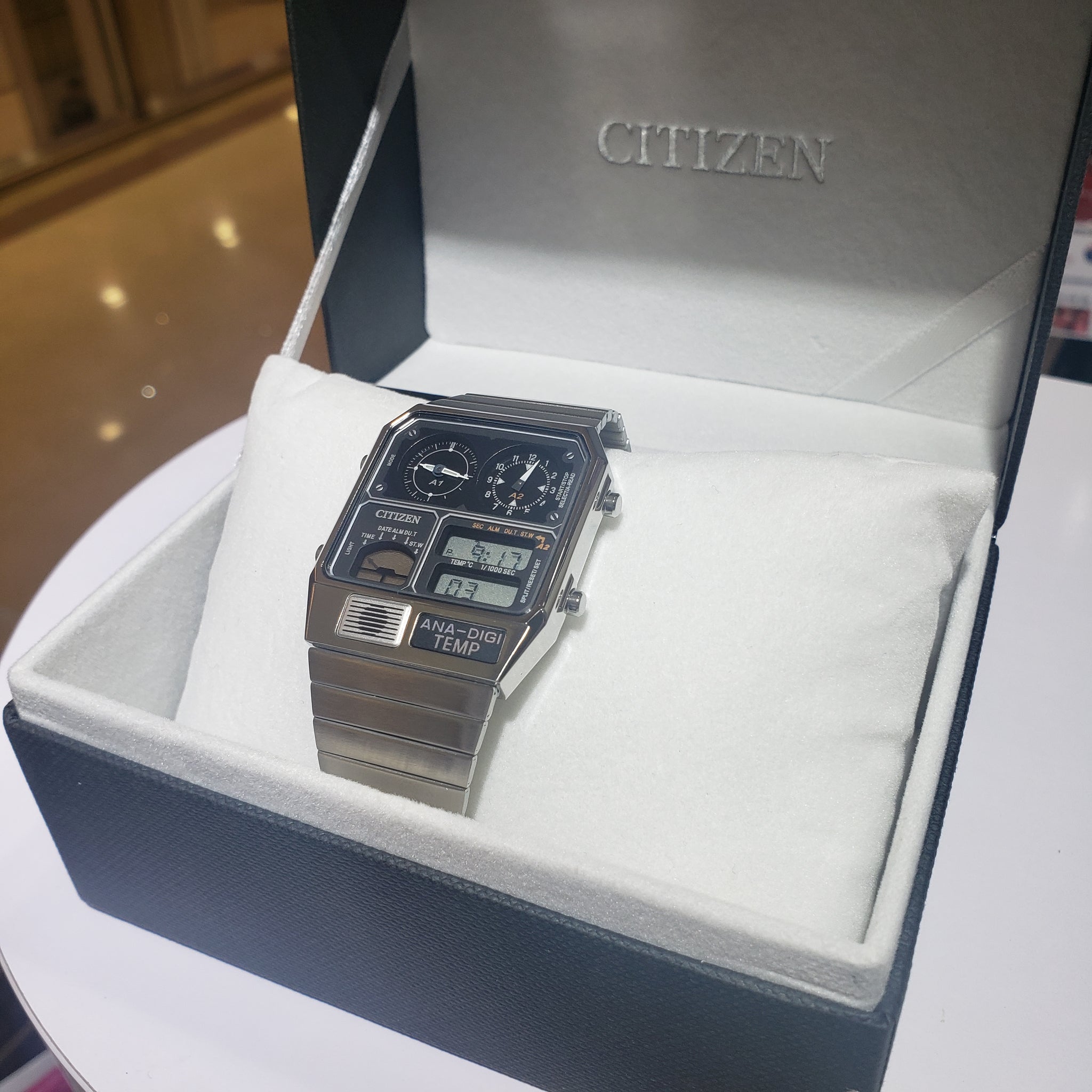 BEAMS x CITIZEN 別注Handwritten ANA-DEGI TEMP WATCH 銀色– 澳紐記