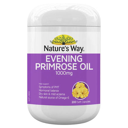 Nature's Way Evening Primrose Oil 200 Soft Capsules Nature's Way月見草油軟膠囊 調節女性內分泌 200粒