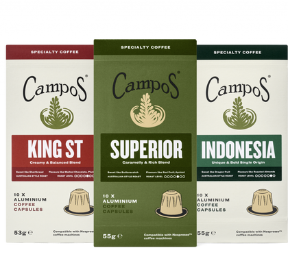 澳洲Campos 咖啡Capsules 10粒裝 - 現貨售完後12月底左右到貨