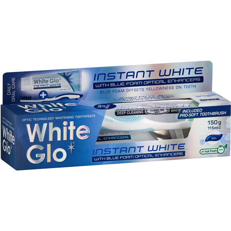 White Glo - Instant White Toothpaste 150g 藍銀包裝