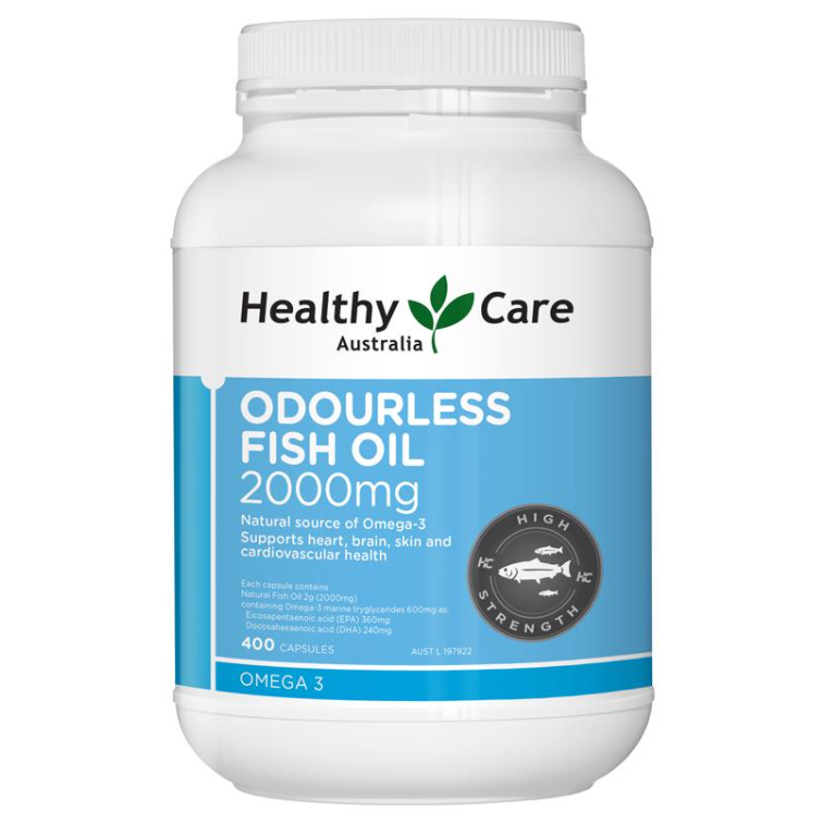 Healthy Care - Odourless Fish Oil 無腥味魚油 2000mg 400粒