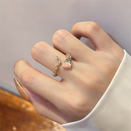 💍開口戒指甜美設計可調節指環 Rings👑💍-E1302