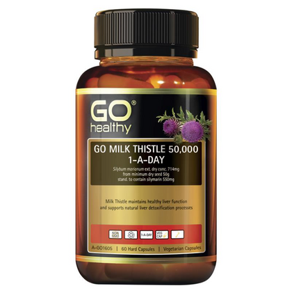 GO Healthy - Milk Thistle 50000mg 1-A-Day 高濃度護肝片60粒 - 約3月中左右到貨