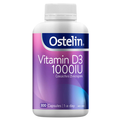 Ostelin Vitamin D3 1000IU Vitamin D 300 Capsules