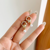 💍👑S925銀針👑 高質復古珍珠蝴蝶結簡約耳環 Earrings / 耳夾 Ear Clips👑👛-E1151