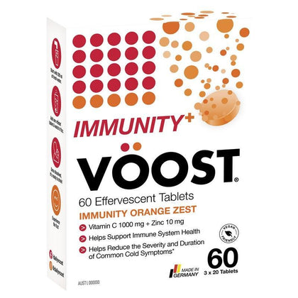 Voost Immunity Orange Zest 泡騰片 60 包 - 約6月底到貨