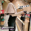 韓國製 蕾絲花邊拼接半高領斗篷款 4色可選擇 - C1015