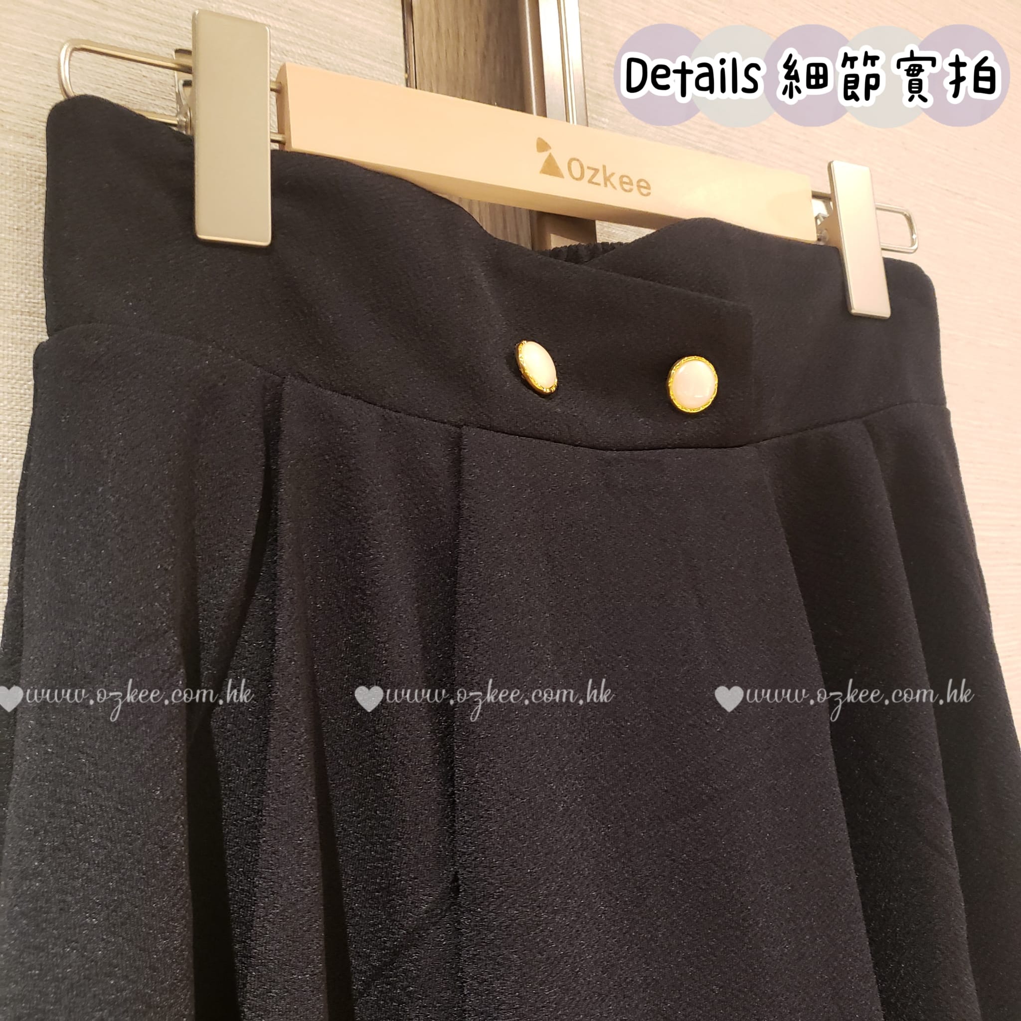 👑期間限定👑韓國熱賣新款女裝純色復古學院風中短裙傘裙 - C1062
