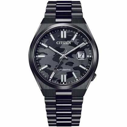 CITIZEN MECHANICAL 黑色迷彩40MM機械錶NJ0155-87E