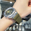 Casio 卡西歐 G-SHOCK 時尚橄欖綠 金屬錶殼 八角型錶殼 GM-S2100-3ADR_40.4mm (女士系列）