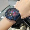 Casio 卡西歐 G-SHOCK 城市夜景主題 金屬錶殼 八角型錶殼 GM-110SN-2ADR_48.8mm