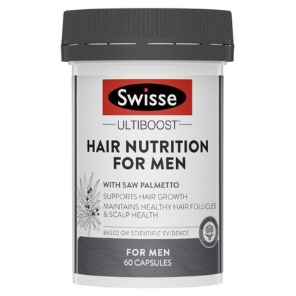 💥現金價💥🌺夏日の感謝祭2024🌷Swisse - Hair Nutrition For Men 男士頭髮營養片 60粒